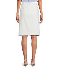 DKNY by Donna Karan Tech Tailored Belted A-Line Skirt