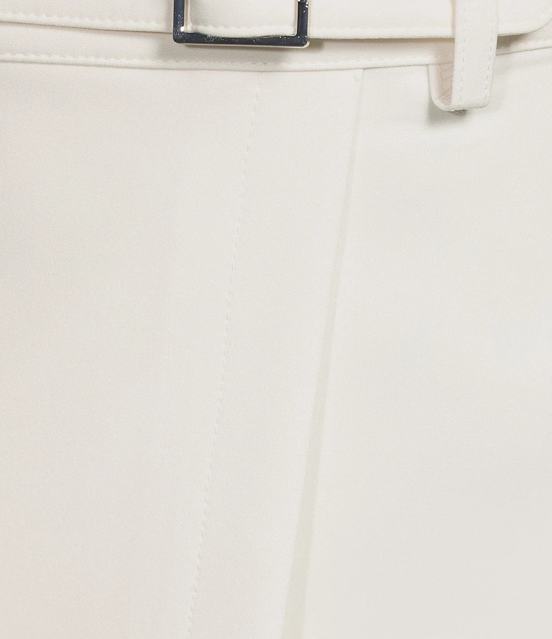 DKNY by Donna Karan Tech Tailored Belted A-Line Skirt