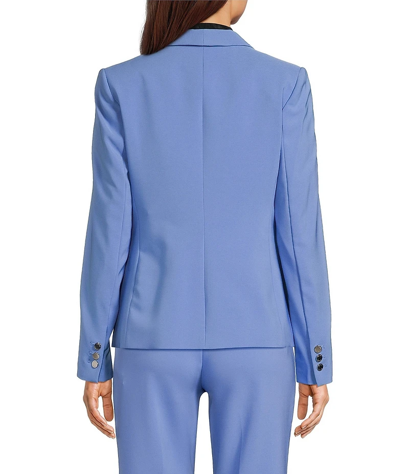 DKNY By Donna Karan Tech-Tailored Collarless One-Button Jacket