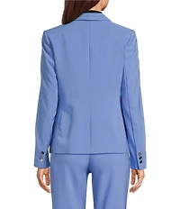DKNY By Donna Karan Tech-Tailored Collarless One-Button Jacket