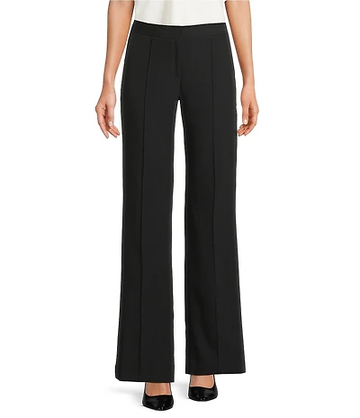 DKNY by Donna Karan Tech Tailoring Pleated Wide Leg Pants