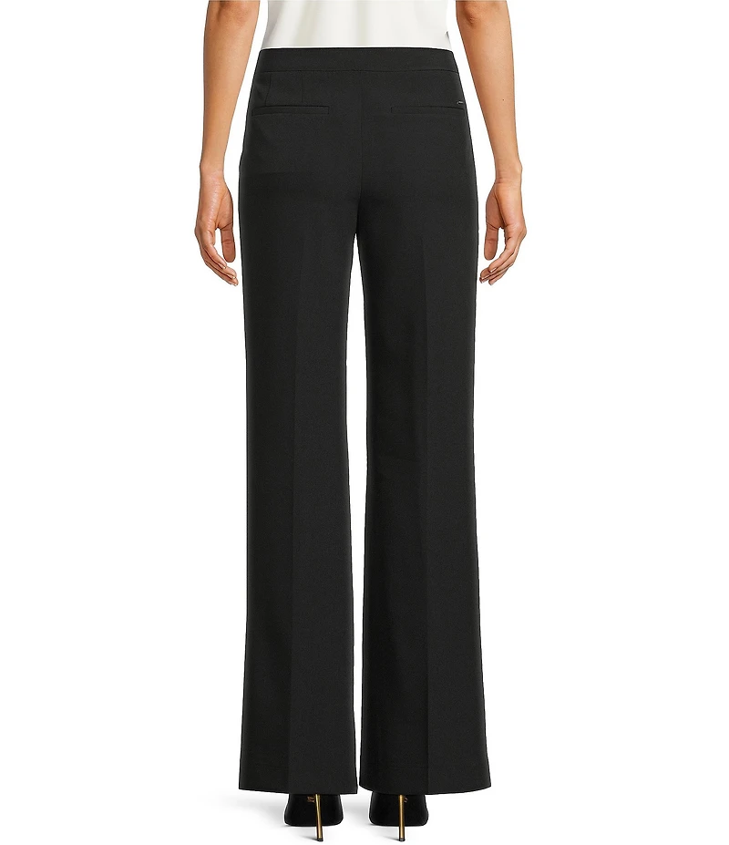 DKNY by Donna Karan Tech Tailoring Pleated Wide Leg Pants