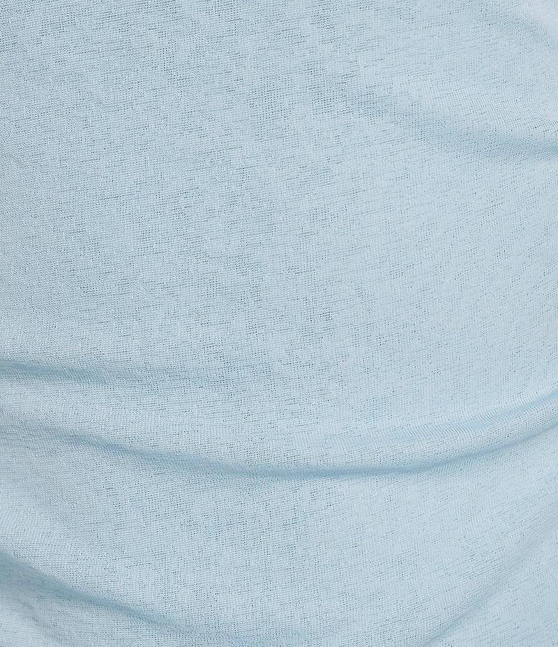 DKNY by Donna Karan Tissue Mesh Knit Mock Neck Sleeveless Top