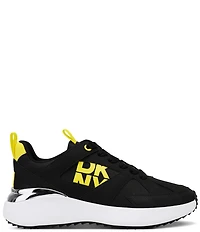 DKNY by Donna Karan Zofi Logo Detail Textile Lace Up Sneakers