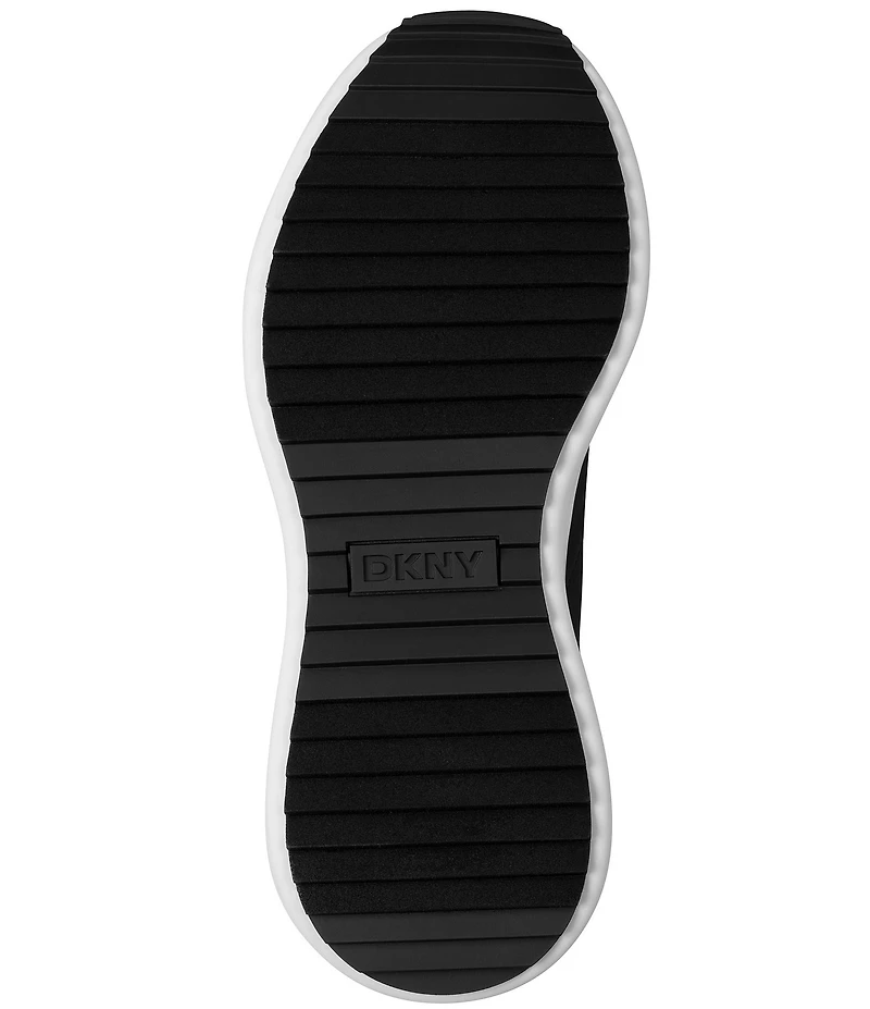 DKNY by Donna Karan Zofi Logo Detail Textile Lace Up Sneakers