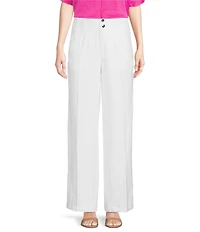 DKNY by Donna Karan Crinkle Dressing Straight Leg Pant