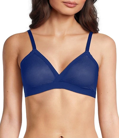 DKNY Donna Karan Sheer Striped Bralette