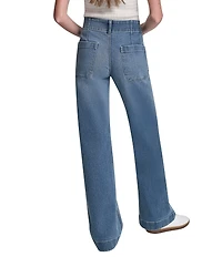DKNY Jeans by Donna Karan Denim High Rise Wide Leg Cropped Jeans