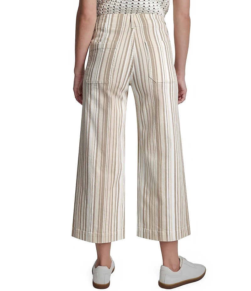 DKNY Jeans by Donna Karan Denim High Rise Wide Leg Cropped Jeans