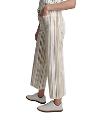 DKNY Jeans by Donna Karan Denim High Rise Wide Leg Cropped Jeans