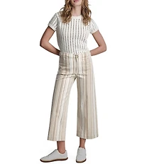 DKNY Jeans by Donna Karan Denim High Rise Wide Leg Cropped Jeans