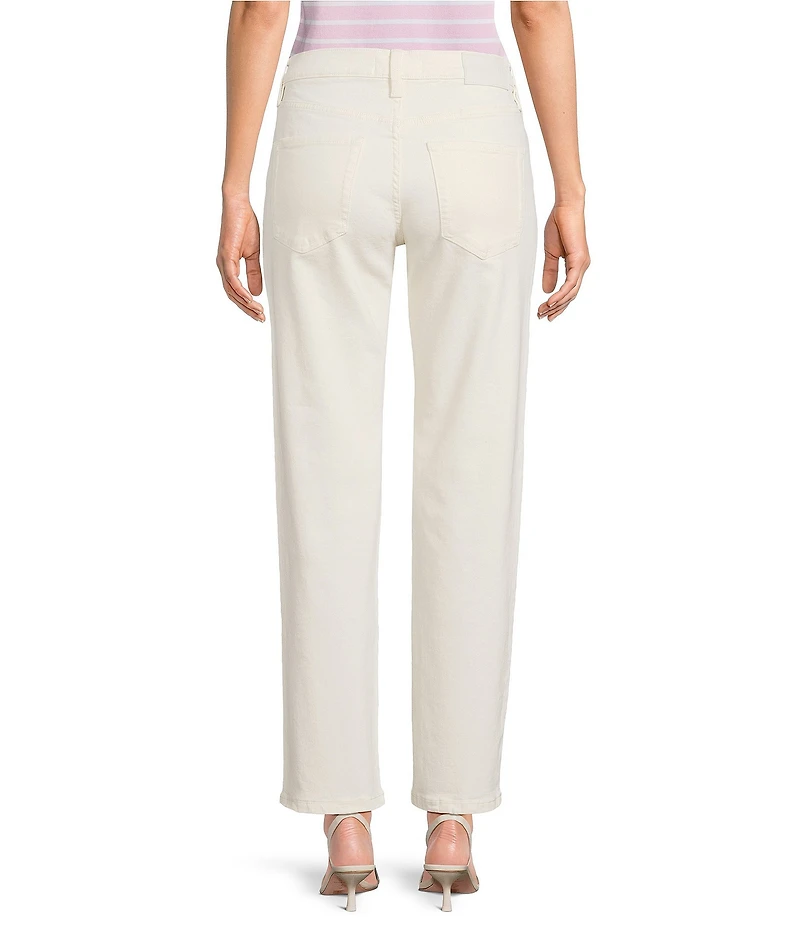 DKNY Jeans by Donna Karan Denim Rhinestone Mid Rise Straight Leg Jeans