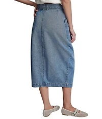 DKNY Jeans by Donna Karan High Rise Midi Wrap Skirt