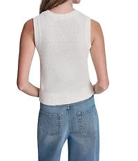 DKNY Jeans by Donna Karan Knit Crew Neck Sleeveless Top