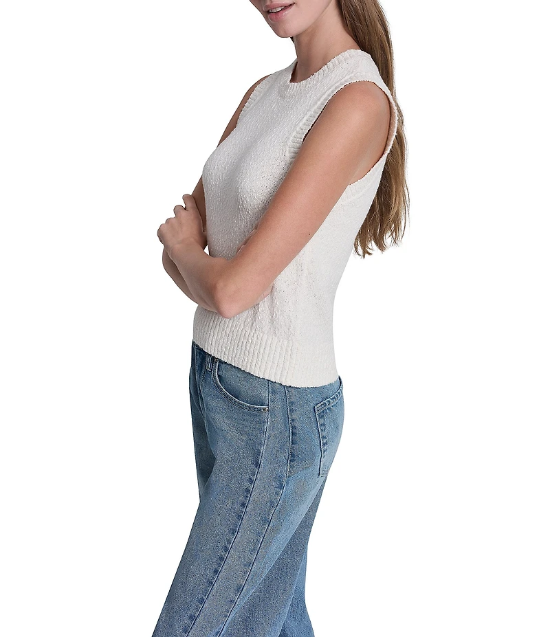 DKNY Jeans by Donna Karan Knit Crew Neck Sleeveless Top