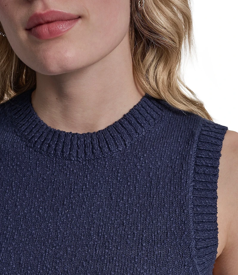 DKNY Jeans by Donna Karan Knit Crew Neck Sleeveless Top