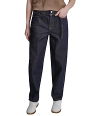 DKNY Jeans by Donna Karan Mid Rise Barrel Self-Tie Belt Jeans