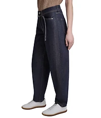 DKNY Jeans by Donna Karan Mid Rise Barrel Self-Tie Belt Jeans