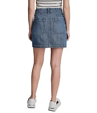 DKNY Jeans by Donna Karan Patch Denim Mini Skirt