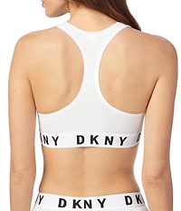 DKNY by Donna Karan Logo Band Boyfriend Racerback Seamless Bralette