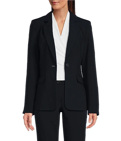 DKNY by Donna Karan Long Sleeve 1-Button Blazer
