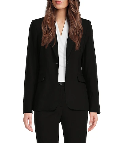 DKNY by Donna Karan Long Sleeve 1-Button Blazer