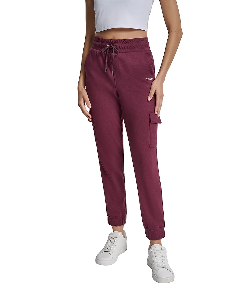DKNY by Donna Karan Logo Slim Fit Cargo Pull-On Joggers