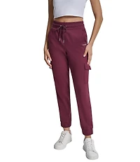 DKNY by Donna Karan Logo Slim Fit Cargo Pull-On Joggers