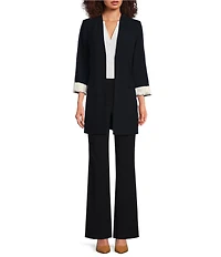 DKNY by Donna Karan Coordinating Modern Fit Flat Front Straight Leg Pant