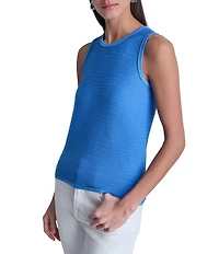 DKNY by Donna Karan Sleeveless Textured Knit Tank Top