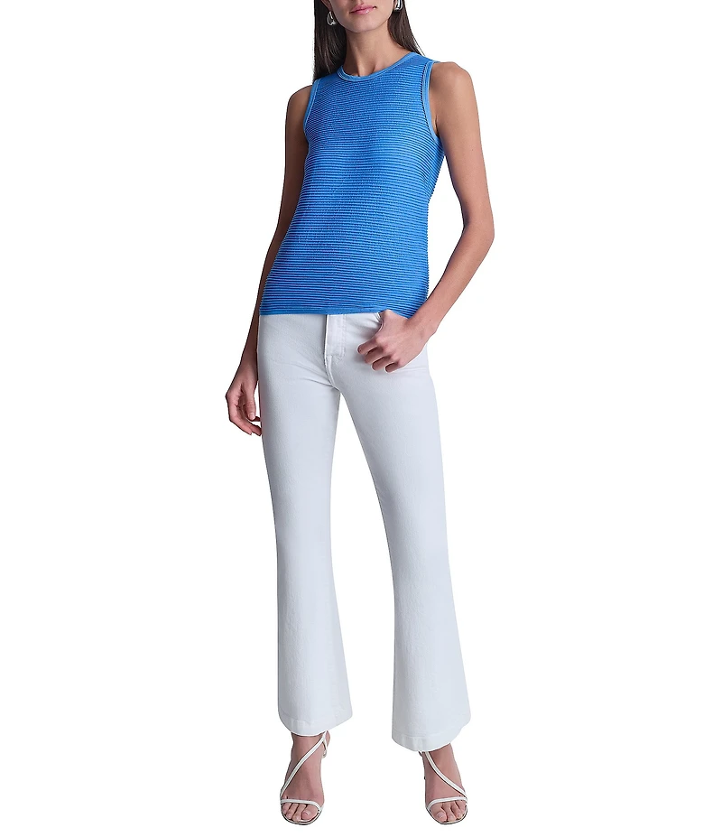 DKNY by Donna Karan Sleeveless Textured Knit Tank Top