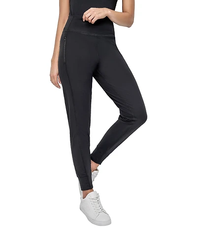 DKNY Sport by Donna Karan Ballance Compression Locking Zipper Pockets Pull-On Joggers