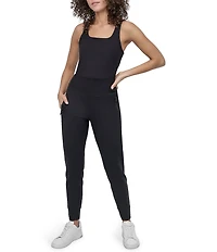 DKNY Sport by Donna Karan Ballance Compression Locking Zipper Pockets Pull-On Joggers