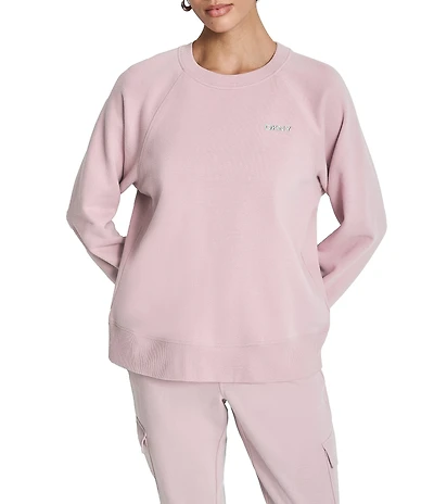 DKNY Sport by Donna Karan Bubble Logo Crew Neck Long Sleeve Pullover