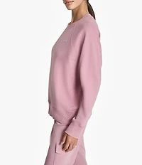 DKNY Sport by Donna Karan Bubble Logo Crew Neck Long Sleeve Pullover