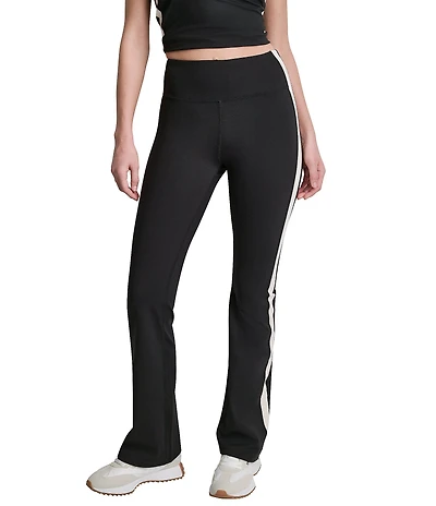 DKNY Sport by Donna Karan Coordinating Side Stripe Balance Compression Flare Legging