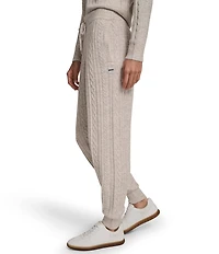 DKNY Sport by Donna Karan Cozy Cable Sweater Coordinating Jogger Pants