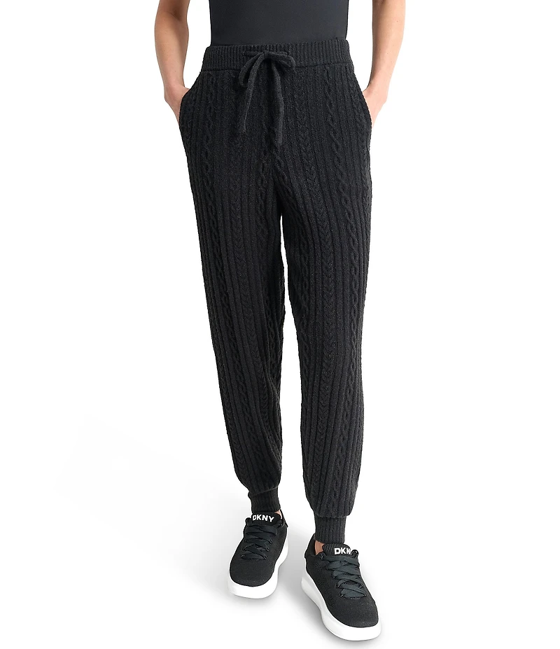 DKNY Sport by Donna Karan Cozy Cable Sweater Coordinating Jogger Pants