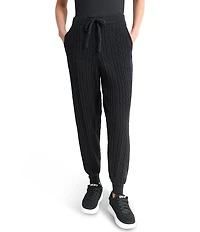 DKNY Sport by Donna Karan Cozy Cable Sweater Coordinating Jogger Pants