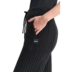 DKNY Sport by Donna Karan Cozy Cable Sweater Coordinating Jogger Pants
