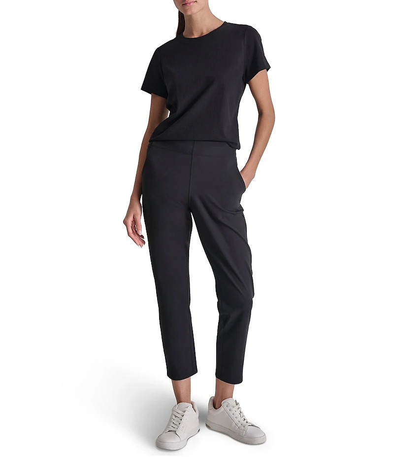 DKNY Sport by Donna Karan Elastic Waist Balance Compression Skinny Pants