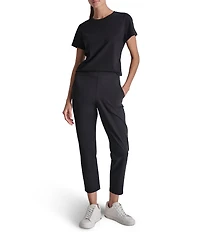 DKNY Sport by Donna Karan Elastic Waist Balance Compression Skinny Pants