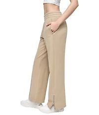 DKNY Sport by Donna Karan French Terry High-Rise Zip Hem Track Pants