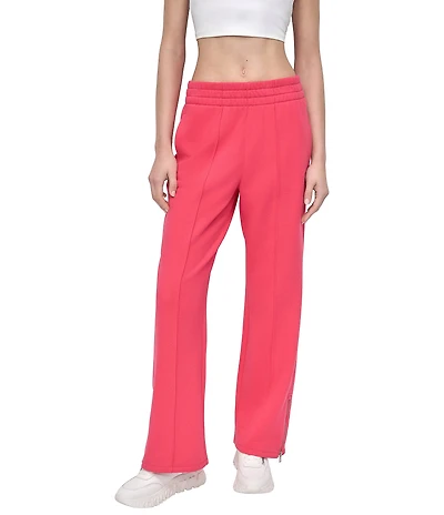 DKNY Sport by Donna Karan French Terry High-Rise Zip Hem Track Pants