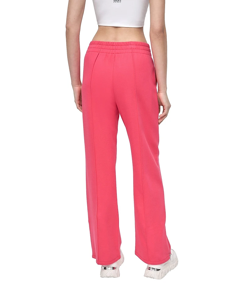 DKNY Sport by Donna Karan French Terry High-Rise Zip Hem Track Pants