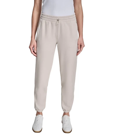 DKNY Sport by Donna Karan Coordinating Highline Ribbed Mid Rise Joggers