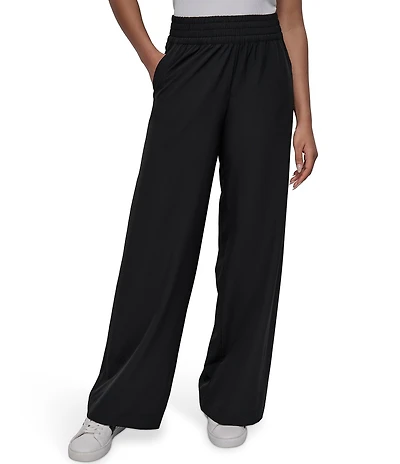 DKNY Sport by Donna Karan Hudson Stretch High Rise Wide Leg Pants