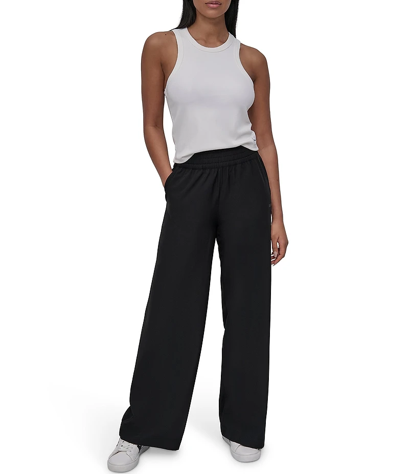 DKNY Sport by Donna Karan Hudson Stretch High Rise Wide Leg Pants