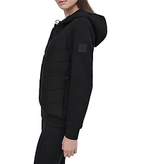 DKNY Sport by Donna Karan Lightweight Hybrid Full Zip Jacket