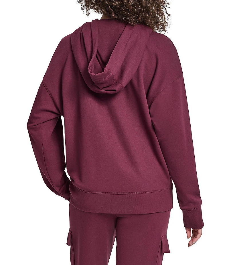 DKNY Sport by Donna Karan Metallic Bubble Logo Full Zip Hoodie